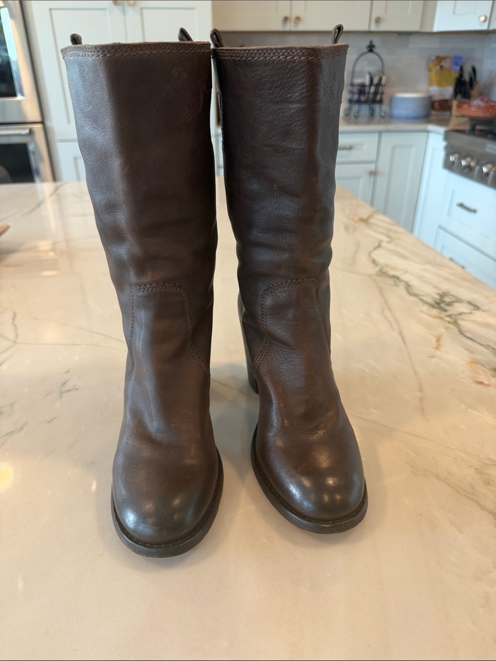 🍂Fred de la Bretoniere Mid Calf Pull-On Boots size 37 (worn only a few times)